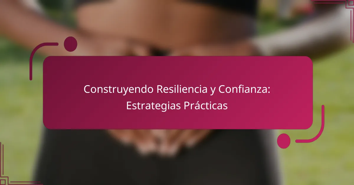 Construyendo Resiliencia y Confianza: Estrategias Prácticas