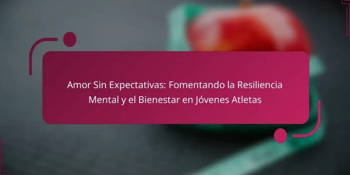 Amor Sin Expectativas: Fomentando la Resiliencia Mental y el Bienestar en Jóvenes Atletas
