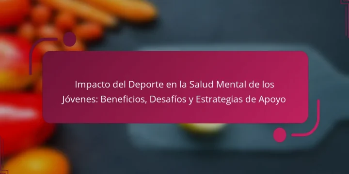 Impacto del Deporte en la Salud Mental de los Jóvenes: Beneficios, Desafíos y Estrategias de Apoyo