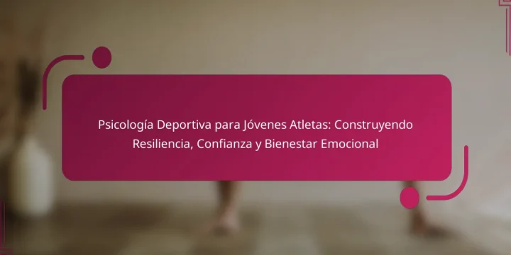 Psicología Deportiva para Jóvenes Atletas: Construyendo Resiliencia, Confianza y Bienestar Emocional
